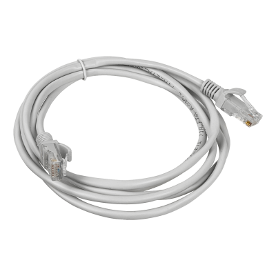 CPG-2 2mt Gris Cable Patch Cord Multifilar CCA Aleacion RJ45 inyectado Cat5E