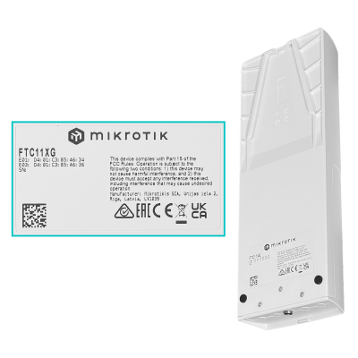 FTC11XG MIKROTIK 1-SFP+10 2-1G/10G PoE-entrada/43-57V/af-at-bt Exterior inc-48VDC
