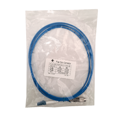 JBSLF2. LSZH Blindado 2mt LC-FC SM Simplex Jumper Cable Fibra 3.0mm 9/125um