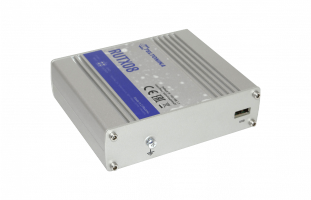 RUTX08 TELTONIKA Enrutador 3-Puertos 1000 1-WAN 1-USB 9-50V incluye12V