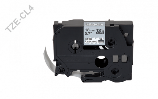 TZE-CL4 Cinta de limpieza BROTHER 18mm x 2,5m, 100 aplicaciones, compatible con PT-E300VP/D600VP/E550WVP