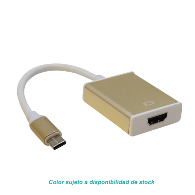 USBC-HDMI Adaptador USB-C Macho a HDMI Hembra v1.4 1080p Cable Convertidor 12cm solo-PC