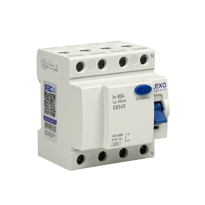DIFERENCIAL-40A4 LEXO 4x40A 4P 30mA Disyuntor Diferencial BTDIN Protección RKN