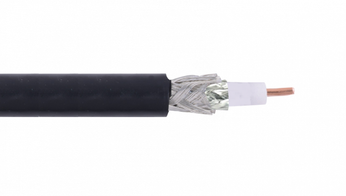 RG11. RG11 305mt Negro Cable Coaxial Aleacion-CCS RG-11