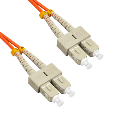 JFMCC3 Cable de Interconexión de Fibra Óptica Multimodo OM1 MM Duplex SC-SC de 3 metros, 62.5/125µm, con cubierta LSZH