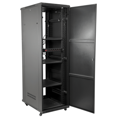 RK42-6L-LIQ LINKMADE SIN CAJA Vidrio 42U 600mm 60cm-Fondo Rack Turbina PDU Bande