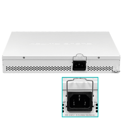 CSS610-8P-2S+IN MIKROTIK 8-1000-PoE 140W-total 2-SFP+10G Switch Rackeable 100-240VAC 48-57VDC