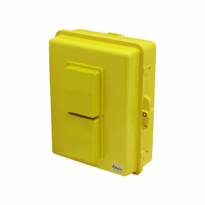 NP141105YV ALTELIX Caja Estanca Amarilla Ventilada 355x280x127mm IP55 NEMA3 PC+ABS