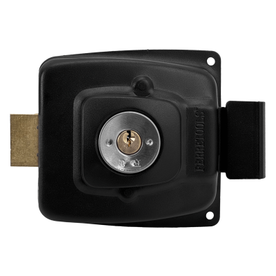 LOCK-CS FERRETOOLS Cerradura de superficie horizontal con tambor de 55mm y 5 pines, incluye 3 llaves