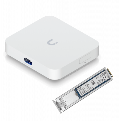 UCG-MAX UBIQUITI 5-2500 512GB-NVMe-SSD 5-aplicaciones BTE Pasarela UniFi incl-5V