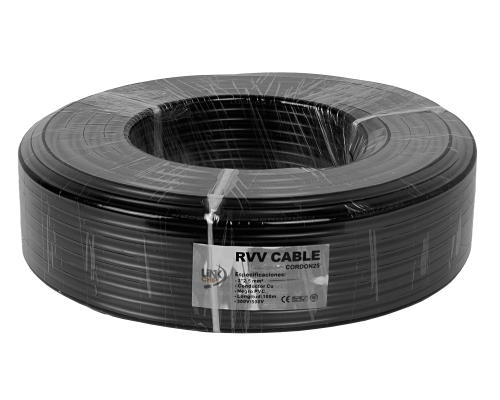 CORDON25 Negro 3x2,5mm 100mt Cable Electrico RVV 13-18AMP 3x2.5mm