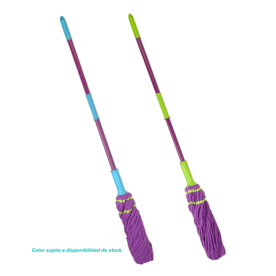 MOPA-T Trapeador Plano de Microfibra de Secado Veloz Mango Ajustable 85 a 119cm de Longitud