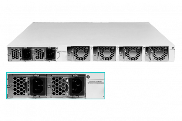 CRS520-4XS-16XQ-RM MIKROTIK 16-QSFP28-100G 4-SFP28 2-10G Conmutador L5 2-220VAC req-C13