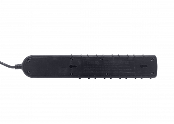 ELG-35NU RITTIG Negro 5-Tomas 2-USB5V Extensión 3metros 10A-250V 2200W Luz Piloto-Interruptor