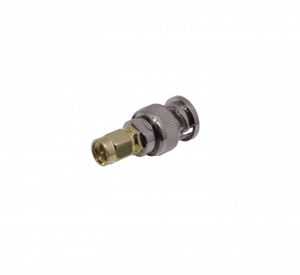 BMSM Adaptador conector BNC macho a SMA macho de 31mm de longitud total
