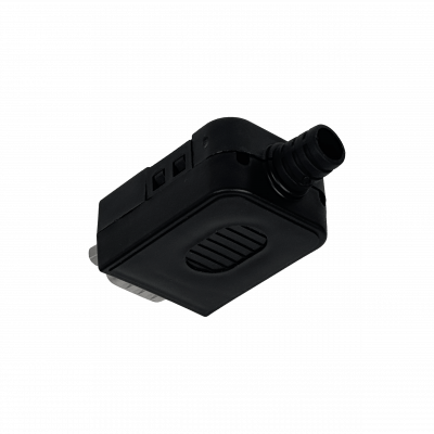 DGB9M Conector volante DB9 macho DE-09 con tapa, terminales atornillables para regleta