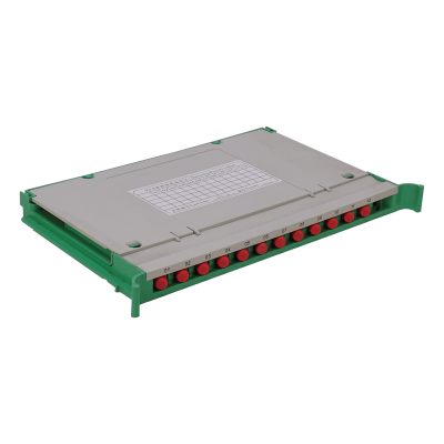 ODF-F Charola 12-FC/UPC para Distribuidor de Fibra Óptica tipo ODF contiene pigtails-Monomodo y acopladores