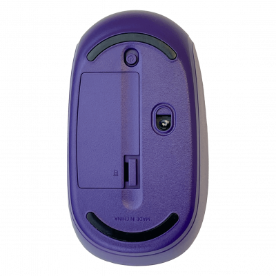 1850P Ratón inalámbrico USB color violeta/morado 2.4GHz, funciona con 1 pila AA