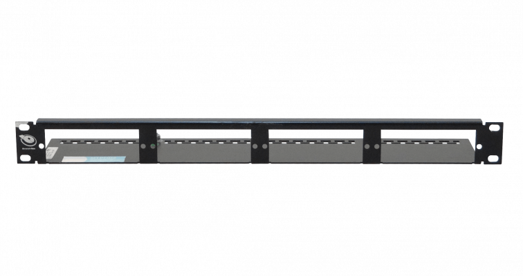 MTPHD2 BRANDREX Panel de Cabecera Metálico Rack 1U Ranurado para 4 Cassettes Vacíos, requiere SCA/SCB
