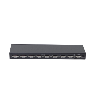 DVI-1X8 Distribuidor 1x8 DVI/D/Dual-M 1080p 1-entrada 8-salidas incl-5V-3A 165MHz 1920x1440