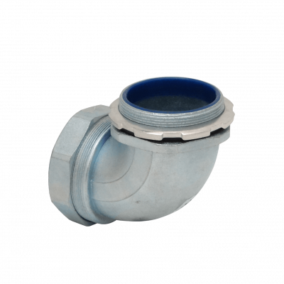 M03-SAC Conector metálico codo prensaestopas de 3 pulgadas para tubería flexible aislante, protección IP65