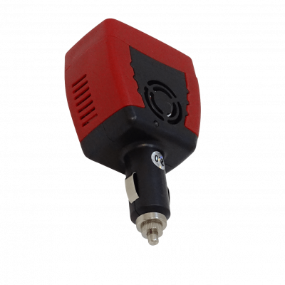 INV-1502 Inversor de corriente 150W entrada 12VDC salida 220VAC sin ventilador integrado con puerto USB de salida 5V 500mA