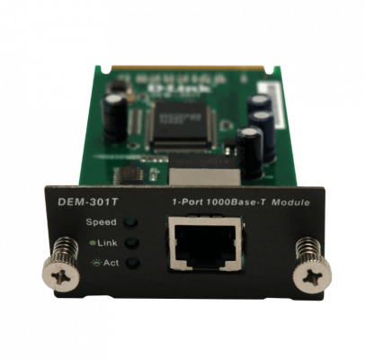 DEM-301T D-LINK TRANSCEPTOR MODULAR PARA RANURA COBRE 1000MBPS