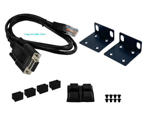 GS-424 PLANET 24-Puertos 1000 4-Ranuras SFP Consola Conmutador Administrable Rack 28-bocas GS-4210-24T4S