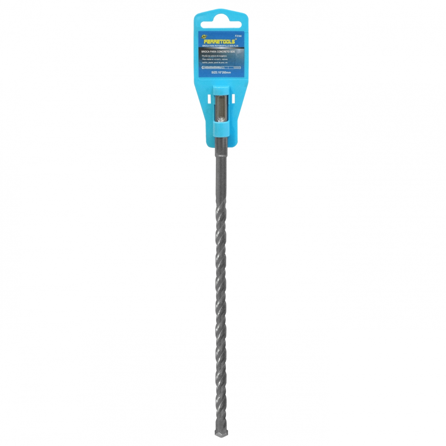 BROCA-126 10mm x 260mm Mecha Rotomartillo Hormigón SDS similar-Hilti 10x260