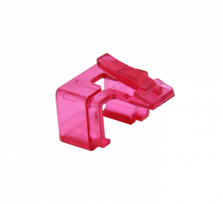 RJC-CR LINKMADE Tapa Protectora Reparadora RJ45 Color Rojo en Empaque de 10 Piezas