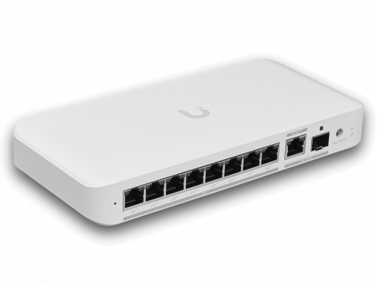 USW-FLEX2P UBIQUITI 8-2500-PoE++ 1-10G/entrada 1-SFP+ Conmutador Capa 2 req-AC-210W UniFi
