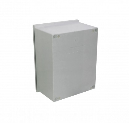 TIP-43 TIBOX 400x300x200mm Armario Estanco de Poliéster Gris IP65 RoHS con Placa de Montaje
