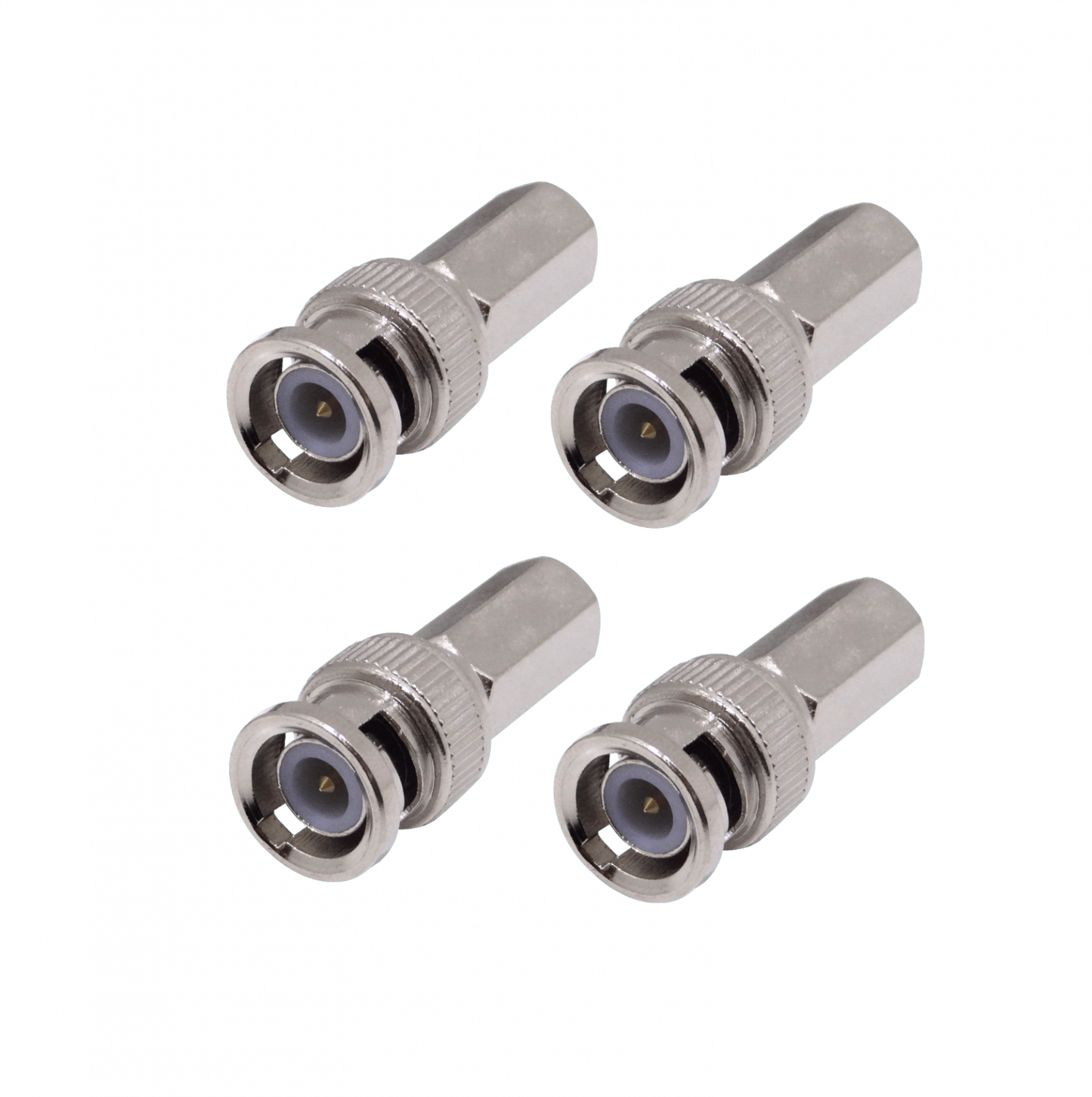 BM-A59 Pack de 4 Conectores BNC Macho Atornillables para Cable RG-59.