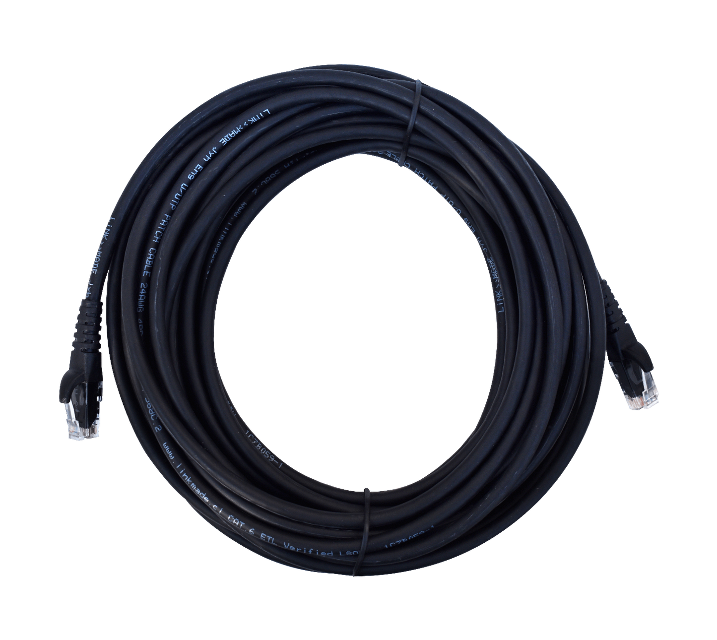CP6N-100L LINKMADE CABLE PATCH CAT6 NEGRO 10 METROS LSZH CONECTORES MOLDEADOS