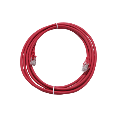 C6AR-30. LINKMADE 3 metros Cat6a U/FTP Rojo LSZH Cable de Parcheo Ensamblado Multihilo