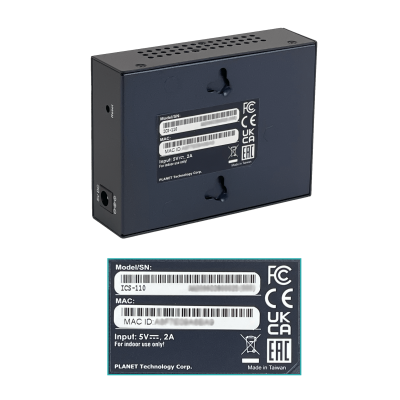 ICS-110 PLANET Gestionable 1-Canal-100 1-Puerto-DB9-Macho RS232 RS485/422 incluye-Fuente-5V Convertidor Ethernet