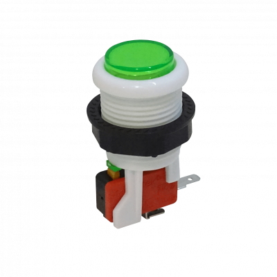 BOTON-VERDE Verde Arcade Interruptor Pulsador 27mm NA N/A 2-pin