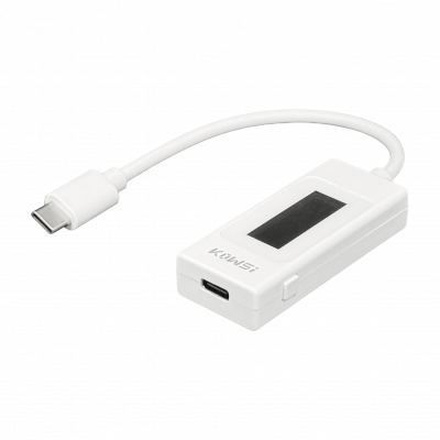 TESTER-065C Medidor Digital Puerto USB-C Rango 4-30VDC Intensidad 0-6,5Amperios Potencia 0-195Vatios