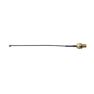 RH1LM-10CM 10cm U.FL(IPX/IPEX) RPSMA-Hembra CA100 Cable Coaxial Negro
