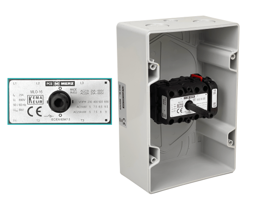 ML1-016 Seccionador General con Enclavamiento para Candado Trifásico 1-0 16A Grado Protección IP65