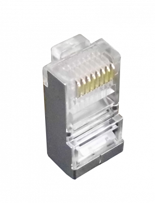 RJSU-10U LINKMADE 10-unids p/Uniifilar Cat5e FTP STP Conector RJ45 Metalico