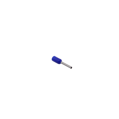 E0508-A Terminal Aislado Preaislado Crimpable Azul 0,5mm2 8/14mm 100-unidades AWG22