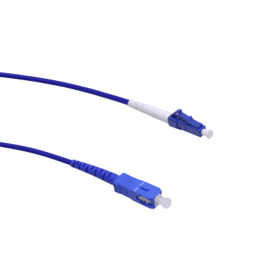 JBSLC3 Cable de fibra óptica simplex monomodo blindado LSZH de 3 metros con conectores LC-SC, diámetro 3.0mm y núcleo 9/125µm