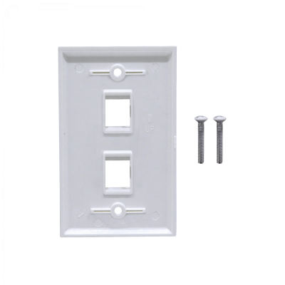 FP2WU BLANCO 2-Keystone Vertical Faceplate 70x114mm