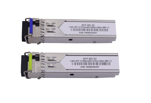 S-3553LC40. 1-LC 40km Pareja SFP WDM Bidireccional 1550nm/1310nm 1,25Gbps 1.25g