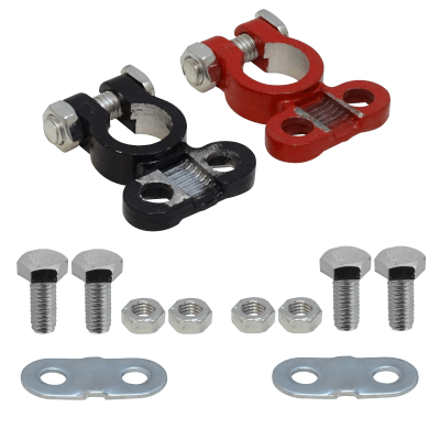 BAT-TERM PAR Terminales para Bateria Bronce/Plomo 3-Pernos c/u