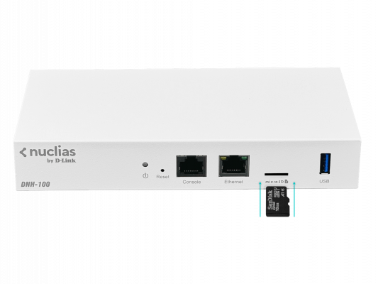 DNH-100 D-LINK Nuclias Controlador 1-1000 1-USB MicroSD-16Gb 100-AP 240VAC Rack