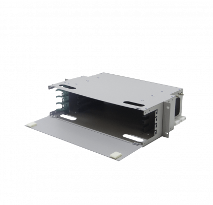 ODF-3 Cabecera 3U-Rack Metalica tipo ODF para 4 bandeja