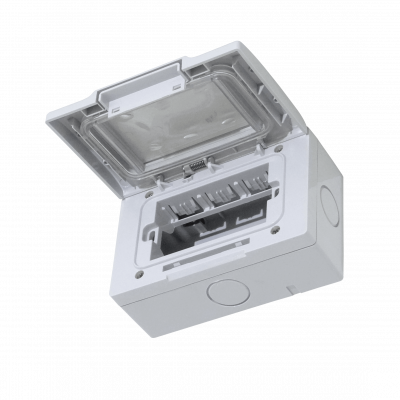 KEP-8 KALOP conTapa 3-Módulos Caja Gris IP55 3-Plazas Sigma KL42413