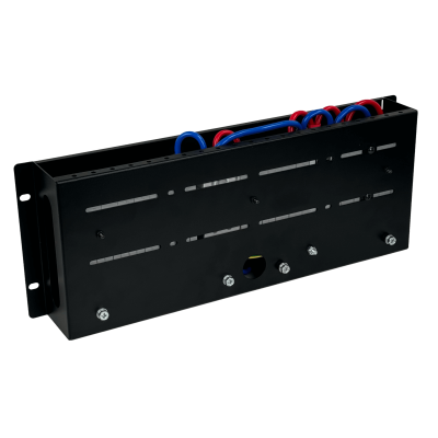 PD-AC63-32DC 63A 1-Fase Sistema de Transferencia Manual 5-salidas-AC 1-SchukO 7-salidas-DC Bastidor 4U